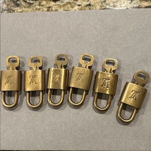 Louis Vuitton Gold Padlock Wall Hooks